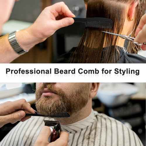 HOFASON 20 Pcs Bulk Hair Combs Individually Wrapped for Women, Kids, Men Beard, Professional Wide Tooth Comb for Hair Styling, Travel, Homeless, Hotel, Shelter, Nursing Home and Church (Black)
