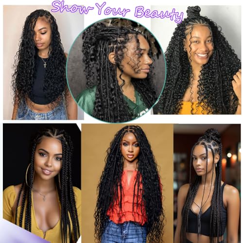 Human Braiding Hair 150g 22 Inch Deep Wave Bulk Human Hair for Braiding Boho Braids 100% Unprocessed Brazilian Virgin Human Hair Extensions No Weft 3 Bundle/Pack Dark Brown