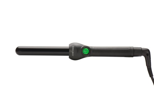 Jose Eber: Clipless Curling Iron 1" (25mm) - Black - Professional Tourmaline Ceramic Barrel, Wand Styling Tool, Ion Technology, Heat Resistant Glove