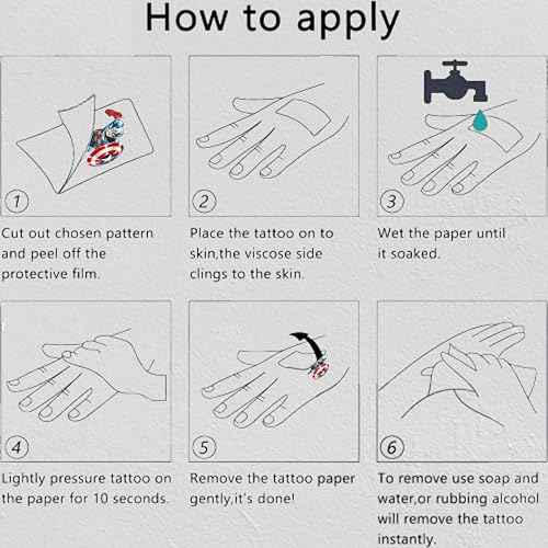 40Sheets Avengers Temporary Tattoos for Kids,Cartoon Avengers Temporary Tattoos Gift For Fan Birthday Party Decorations for Girl Boys Home Activity Class Prizes Carnival Christmas Rewards