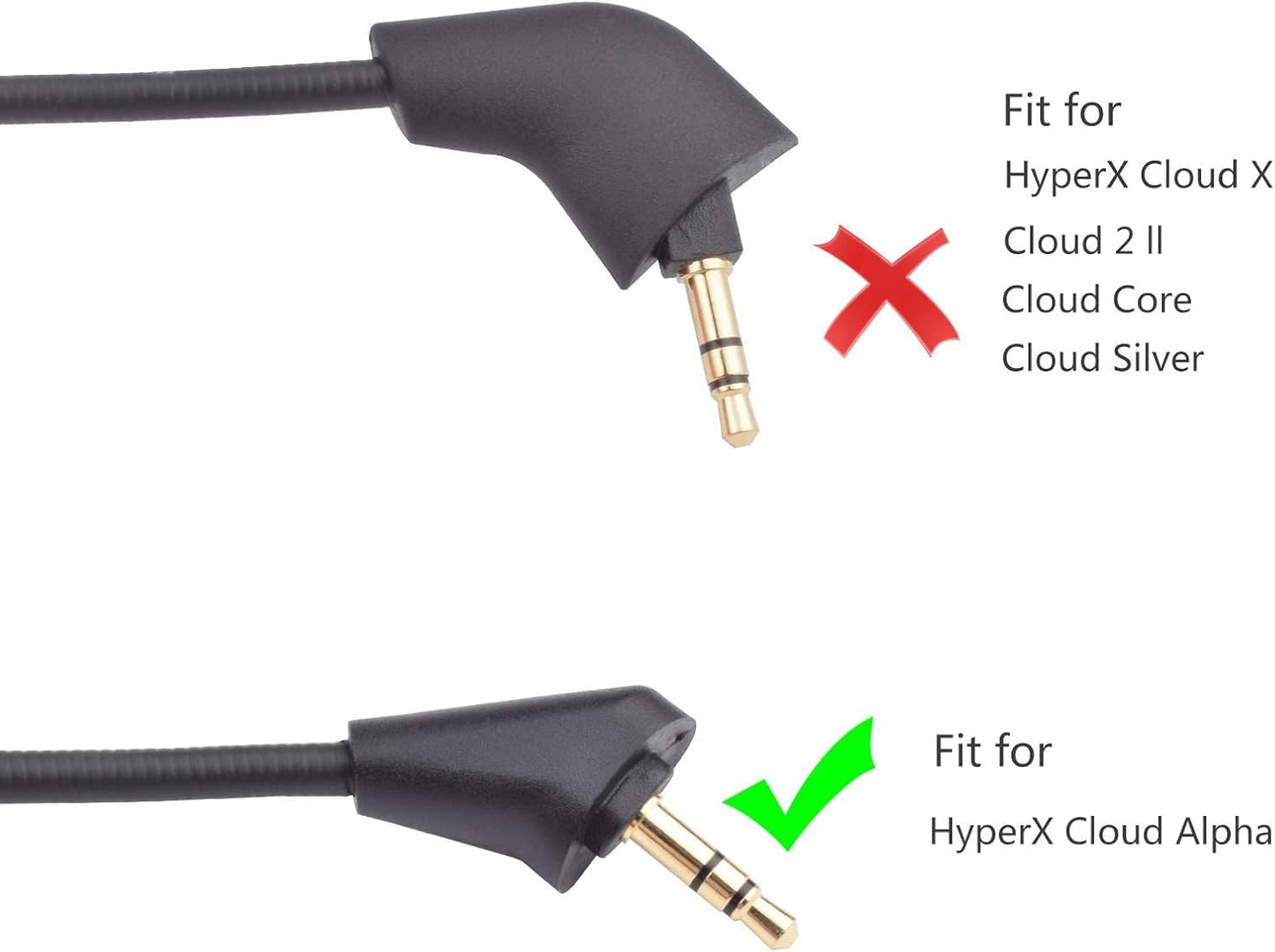 Alitutumao Replacement Cloud Alpha Game Mic 3.5mm Detachable Microphone Boom Compatible with Cloud Alpha Gaming Headset