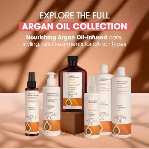 One 'N Only Argan Oil Hair Treatment - Lightweight & Hydrating Hair Oil for Natural, Wigs & Extensions - Shine Enhancing, Heat Protectant & Frizz Control (8 oz)