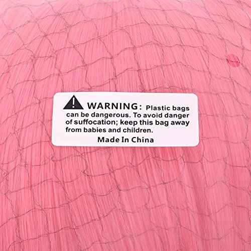 MapofBeauty 28 Inch/70 cm Long Wavy Middle Part with No Bangs Synthetic Fiber Curly Fashion Women Party Cosplay Wig (Light Pink)