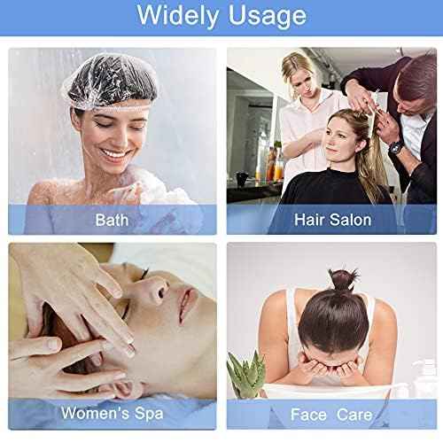 150 PCS Upgrade Disposable Shower Caps. Ceizioes Waterproof Hair Bath Caps. Thickening Shower Cap for Women Kids Girls. Hotel and Hair Salon. Travel Spa. Home Use Beauty Salon