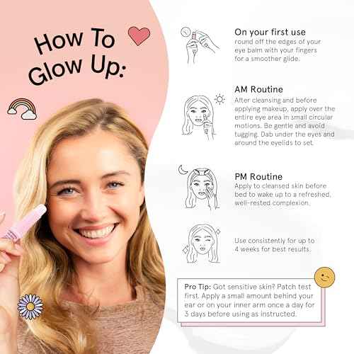 grace & stella Under Eye Brightener Balm Stick - Travel Essentials - Caffeine Eye Cream for Dark Circles, Puffiness, Wrinkles - Vegan Moisturizer Stick with Niacinamide, Hyaluronic Acid (0.13oz/3.5g)