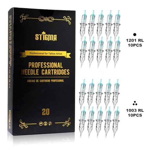 STIGMA Wireless Tattoo Gun Tattoo Kit Complete with Rotary Tattoo Pen,1400 mAh Tattoo Battery, 20Pcs Tattoo Cartridge Needles and 7 Colors Tattoo Ink Set Tattoo Accessories STQ49P802-1