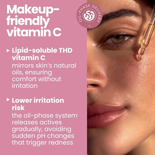 Kay¡¯s Glow Vitamin C Serum for Face with Oxygen & THD - Illuminating Brightening AHA Serum, Anti-Aging Dark Spot Care for Even Tone, Smooth Texture & Hydrating Primer, 1 oz
