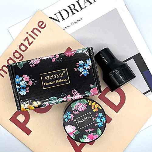 2 Pack Mushroom Head Air Cushion BB Cream, Concealer Lasting Nude Makeup Moisturizing Brightening Pigment CC Liquid Foundation