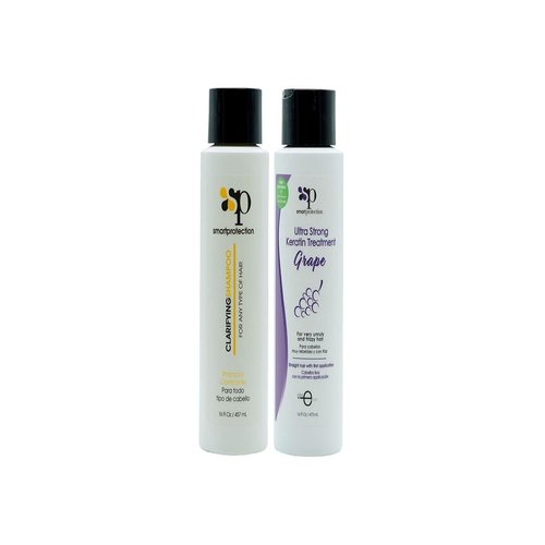 Smart Protection Grape Ultra Strong Keratin Treatment with Clarifying Shampoo 16oz