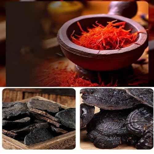 Saffron Hair Blackening Spray, Saffron Black Hair Spray, Essence Spray Saffron And Polygonum Multiflorum, Nourishing Hair, Moisturizing, For Men And Women (3PCS)