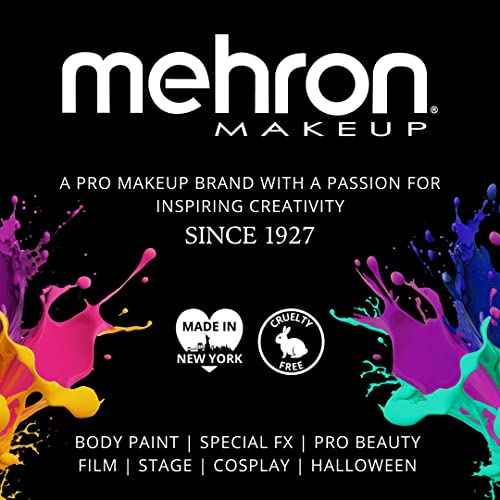 Mehron Makeup Hair White with Brush (1 oz)