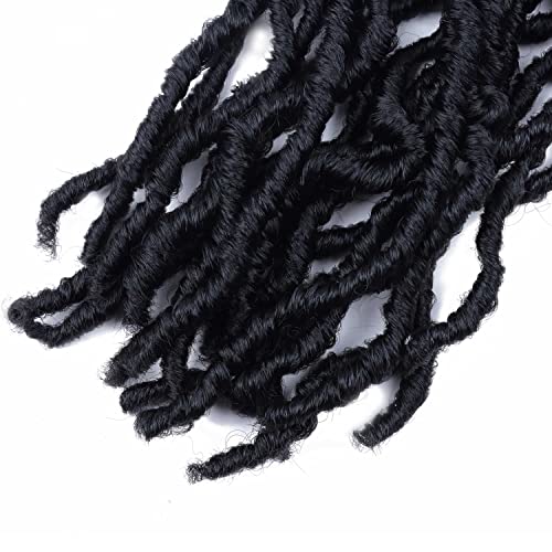 7 Packs Faux Locs Crochet Hair 30 Inch Soft Locs for Distressed Locs Butterfly Locs Crochet Hair for Women (30 Inch(Pack of 7), 1B)