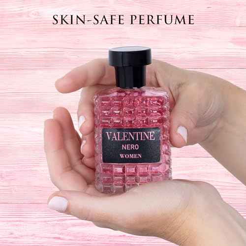URBAN COLLECTION Valentine for Women Eau De Parfum - Amber Floral Jasmine, Bourbon Vanilla & Woods Oriental-Floral Fragrance with a Modern Twist Elegant 100ml Bottle Packed in Paper Box