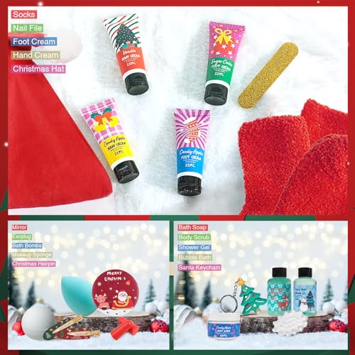 Advent Calendar 2025 for Adult Women, Luxury Spa Gift Set for Her Him, Christmas Gifts for Women & Men, 24 Day Countdown Calendar with Bath & Body Care, Limited Edition Holiday Gift