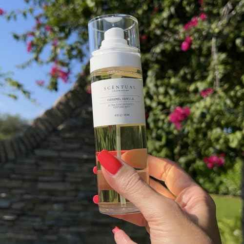 Ultra-Concentrated Hair & Body Perfume Mist, Long Lasting Women's Fragrance, Gourmand Perfumes for Women, Vegan and Cruelty Free (Caramel Vanilla)