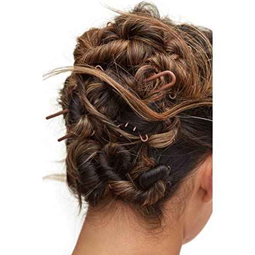 Day Rate Beauty Petite Power Pin (5.5-Inch) ? U-Shaped French Hair Pin for Buns & Updos ? Nylon-Coated, Anti-Snag, Hair-Safe ? Made in USA (Cocoa)