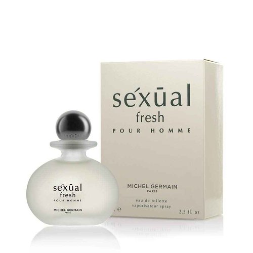 Michel Germain Sexual Fresh Pour Homme Eau de Toilette Spray Mens Cologne, Top Notes of Italian Bergamot, Cardamom, Coriander, Juicy Mandarin, 2.5 Fl Oz