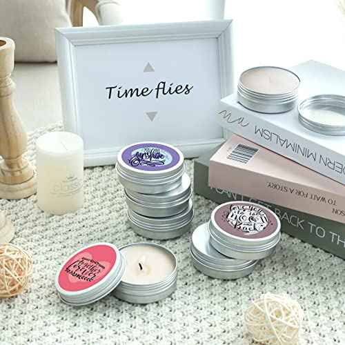 Moretoes 60 Pack Tins, 2Oz Metal Round Tins, Aluminum Tin Cans Containers with Screw Lid for Lotion Bars, Balms, Salve, Spices or Beard Balm