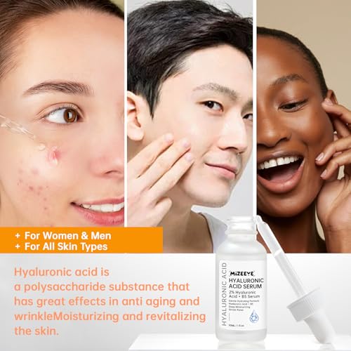 Hyaluronic Acid 2% + B5 Facial Serum, 2 PCS Hyaluronic Acid Serum For Face, Moisturizing.