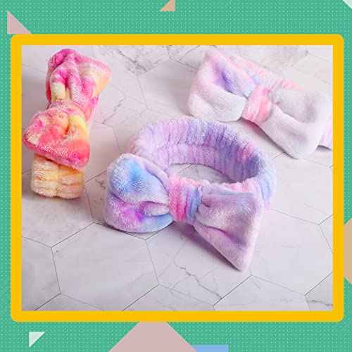 WSYUB Spa Headband,Makeup&Skincare Headbands,Headband for Washing Face,Teen Girls Fuzzy Hair Bands for Women