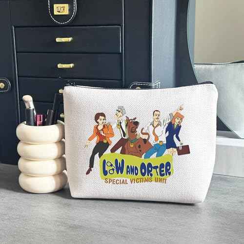 WCGXKO Law Detective Gift TV Series Fans Gift Makeup Bag Detective Team Merch