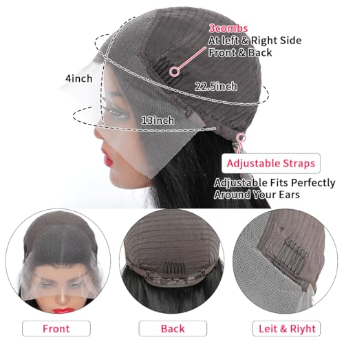 Lovelyworld Deep Wave Lace Front Wigs - Human Hair, 30 inch, 200 Density, HD Deep Curly Lace Front Wig