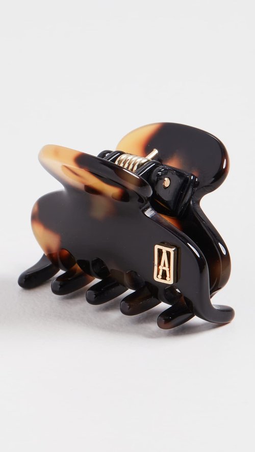 Alexandre de Paris Women's Small Jaw Clip, Tokyo Tortoise, Tan, Print, One Size