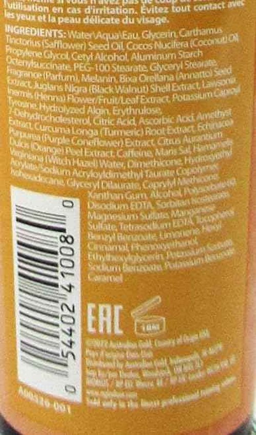 Australian Gold Sol Energy Tanning Lotion 10 oz - 18th Dimension Natural Bronzer DermaDark, Vitamin C & D, Bio-Active Minerals, Matte Finish, Skin Immunity Boost, Papaya Fragrance, Paraben-Free