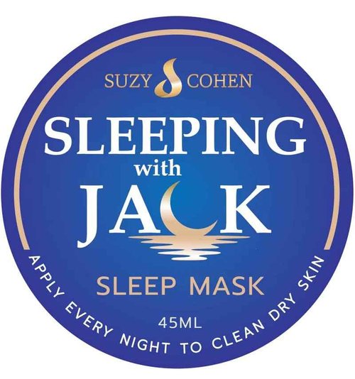 Suzy Cohen Sleeping with Jack Skin Renewing Night Cream: Hydrating Collagen Boosting Moisturizer with Niacinamide, Hyaluronic Acid for Plumping and Jackfruit Extract. Anti-aging Facial