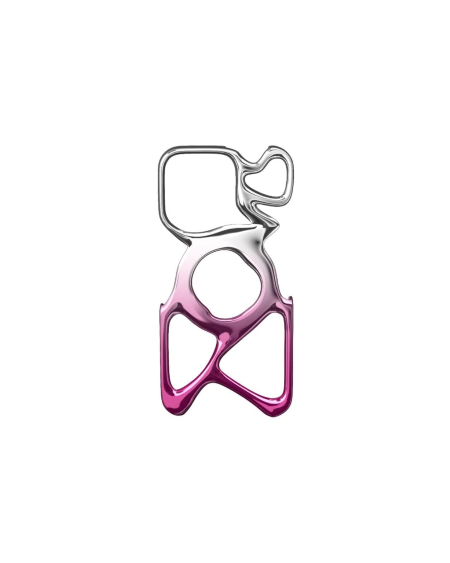Angry miao Emptiness Phone Case for iPhone 15 Pro (Only),MagSafe Compatible 22g Lightweight,Silver Pink,Heat Dissipating Ample Protection