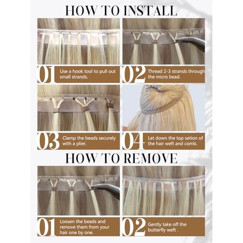 LOXXY Double Weft PU OVO Human Hair Extensions - Genius and PU Invisible Butterfly Weft Hair Extensions Real Human Hair - 16 Inch 100g Darkest Brown, Width 31.5"(80cm)