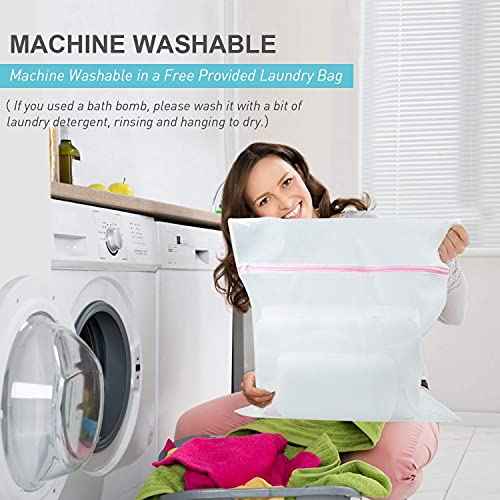 OMYSTYLE Full Body Bath Pillow, Bath Pillows for tub with Mesh Washing Bag & 21 Non-Slip Suction Cups, Spa Bathtub for Head Neck Shoulder and Back Support - 5D Air Mesh & Quick Drying