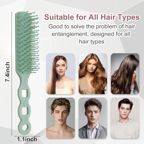 Bulk Hair Brushes for Homeless, 200 Pieces Hair Brush Bulk for Curly Wavy Hair Blow Drying Styling Detangling Suitable for Shelter, Hotel(Colorful)
