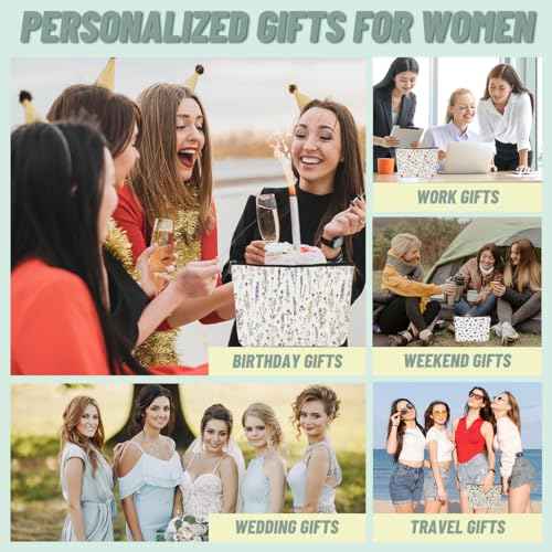 4PCS Floral Makeup Bags for Women, Cute Flower Aesthetic Travel Toiletry Bag, Coquette Cosmetic Bag, Portable Zipper Pouch Cosmetics Pouch Gifts for Women Girls Girlfriend Mom