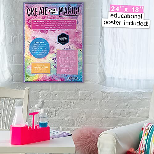 Just My Style You*niverse Galactic Bath Bombs, at-Home STEAM Kits for Kids Age 6 and Up, Bath Time Fun, DIY Bath Bombs