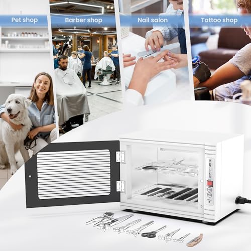 KING&DUKE Nail Tool Sterilizer, 15Liter UV Sterilizer, Multi-functional Nail Tool Sterilizer Box, High Capacity Sterilizer, esterilizador de manicura for Nail Salon, Hair Salon