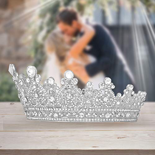 Glinda The Good Witch Crown, Princess Diaries Costume Tiara for Women - Vofler Silver Coronas para 15 A?os Hair Accessories Cake Topper for Bride Girl Party Quinceanera Prom Wedding Birthday Pageant