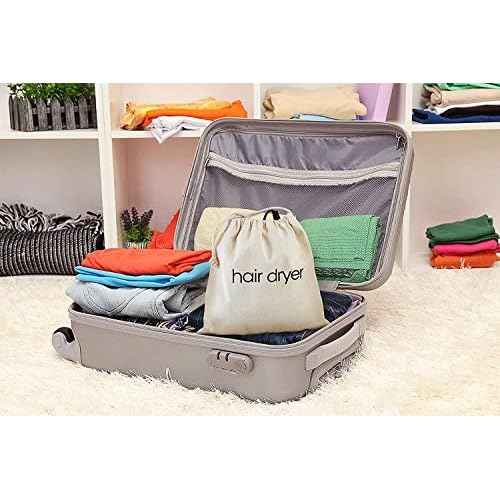 Hair Dryer Bags by Radiant Complex: Perfect for travel, and safe storage of any hair dryer, curling iron, straightener, brush or makeup bag. Convenient 12.25" x 13.25" size fits any hair accessory.