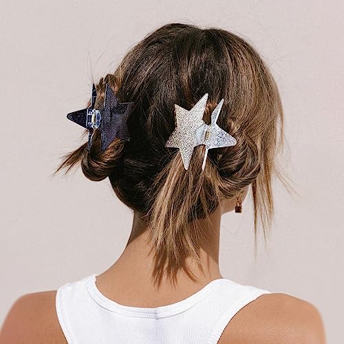 4 PACK Sparkling Hair Claws Clips - Fashionable Styling Accessories and Gift for Women and Girls