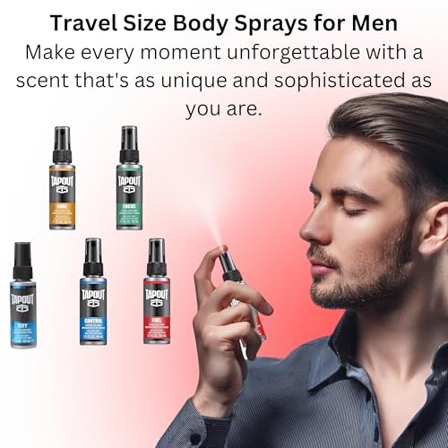 TAPOUT Body Spray for Men 5 Piece Set 1.5 Fl Oz