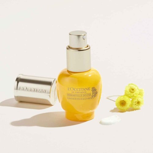 L'OCCITANE Divine Eye Cream to Help Reduce the Appearance of Dark Circles and Puffiness, 0.5 fl. oz.