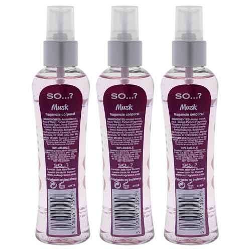 So...? Musk Body Mist for Women - 3.5 oz Body Mist - Pack of 3