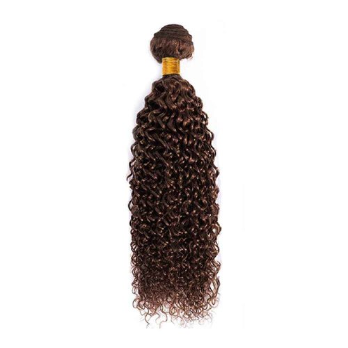 Habiliana Bundles Human Hair 26 28 30 Inch Jerry Curly Wave Dark Brown 4 Human Hair Bundles 11A Unprocessed Brazilian Virgin Quick Weave Hair Extensions for Black Women