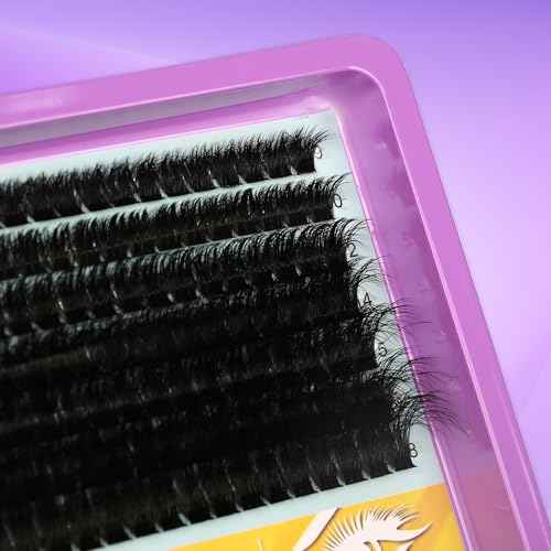 C Curl Lash Clusters Extensions 280 Pcs Individual Eye lash Clusters 100D Cluster Eyelash Lashes Wispy Clusters Lashes Makeup at Home - DIY Lash Extension Kit for Self Application (9-18MM) Mix
