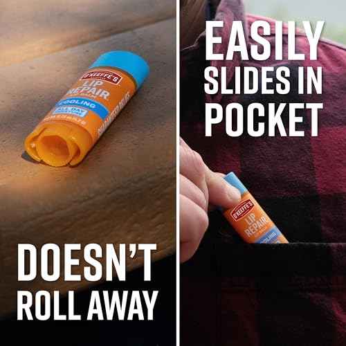 O'Keeffe's Lip Repair Lip Balm With Cooling Relief for Dry, Cracked Lips - Stick (Twin Pack) - Moisturizer for Extremely Cracked, Dry Lips