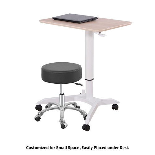 Lilfurni Comfy Memory Foam Heavy Duty Rolling Stool,Adjustable Chair with Wheels for Doctor,Shop,Nail Tech,Potters,Medical,Massage,Artist,Tattoo,Studio,Office,Pedicure(Black)