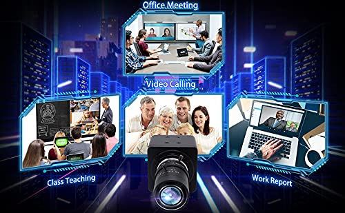 4K USB Camera Manual Zoom Webcam 5-50mm Variable Focus PC Camera for Computer Mini UVC USB2.0 Web Camera IMX317 Varifocal USB with Camera Industrial Video Close-up Camera for Laptop Android Mac