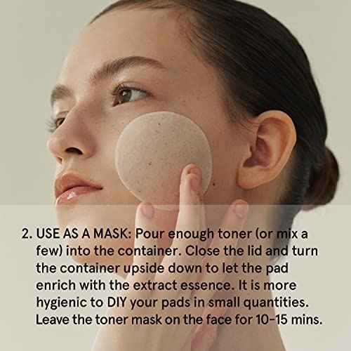 ONE THING Multi Big Pads 70 PCS | DIY Dry Toner Pads, Large Size Exfoliating Soft Lightweight Cotton Face Rounds | Daily Travel Size Refill No Lint Double Sided | Korean Skin Care
