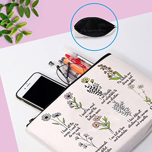 Doula Zipper Pouch - Intuitive Birth Worker Affirmations Gift - Appreciation Makeup Bag for Doulas