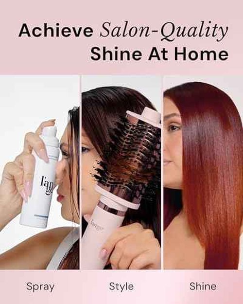 L'ANGE HAIR Heat Protection Spray for Hair | Anti-Frizz Blow Dry Mist | Long Lasting Hold & Shine | Humidity Protectant | Thermal Heat Protectant Spray | Lightweight Blow Out Primer, 5 fl oz, 2-Pack